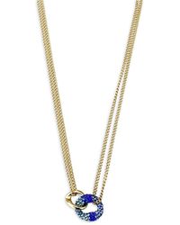 Aqua - Hard & Soft Chain Link Necklace, 16-19- Exclusive - Lyst