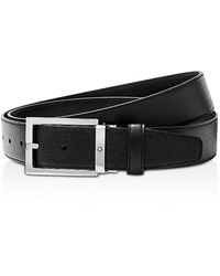 Montblanc - Rectangular Shiny Pin Buckle Belt - Lyst
