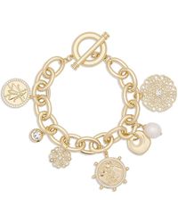 Ramy Brook - Selena Crystal & Cultured Freshwater Pearl Charm Bracelet - Lyst