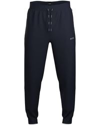 BOSS - Mix & Match Cotton Blend Logo Print Joggers Regular Fit - Lyst