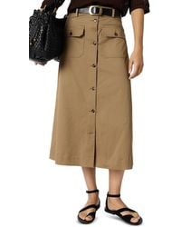 Gerard Darel - Jasmina Button Front Skirt - Lyst