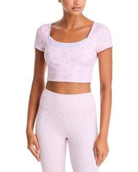LoveShackFancy - Lianelle Printed Crop Top - Lyst