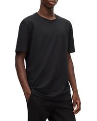 BOSS - Tiburt Regular Fit Textured Short Sleeve Tee - Lyst