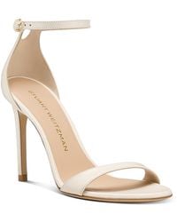 Stuart Weitzman - Nudist Leather High Heel Sandals - Lyst