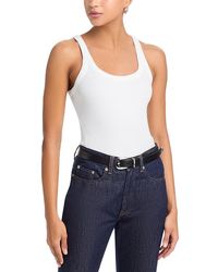Rag & Bone - The Essential Rib Wide String Tank Top - Lyst