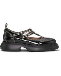 Ganni Mary Jane Sneakers in Black | Lyst