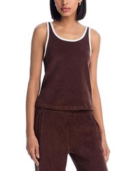RE/DONE - Scoop Neck Terry Tank Top - Lyst