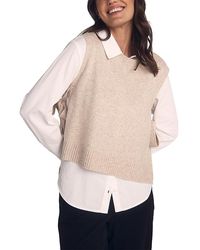 Bella Dahl - Wool Cashmere Side Tie Vest - Lyst