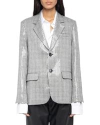 Zadig & Voltaire - Vanille Sequined Blazer - Lyst