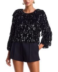 Alice + Olivia - Fawn Fringe Sequin Jacket - Lyst