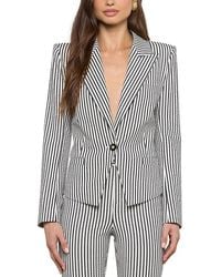 L'Agence - Misa Short Single Breasted Blazer - Lyst
