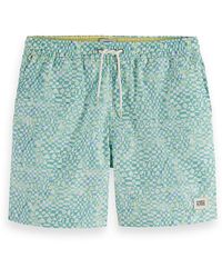 Scotch & Soda - Printed Mid Length 6.3 Swim Shorts - Lyst
