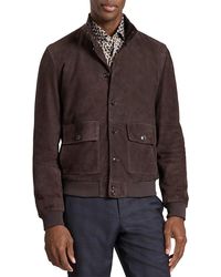 Ted Baker - Weir Suede Bomber Jacket - Lyst