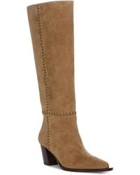 PAIGE - Lillith Suede Knee High Boots - Lyst