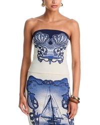 Yukio - Jacquard Knit Strapless Top - Lyst