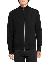 Theory - Walton Textured Sweater Jacket - Lyst