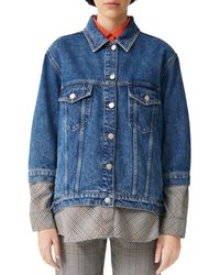 maje jeans jacket