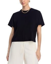 Aqua - Haley Crop Boxy Tee- Exclusive - Lyst