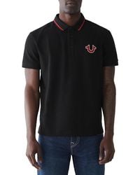 TRUE RELIGION - Logo Short Sleeve Polo - Lyst