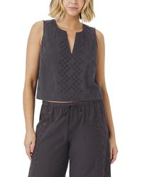 Splendid - Kenzie Geo Eyelet Tank Top - Lyst