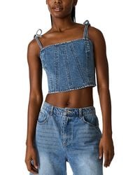 Steve Madden - Meaghan Denim Top - Lyst