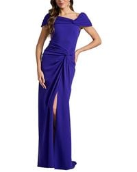 Tadashi Shoji - Perkins Asymmetric Draped Gown - Lyst
