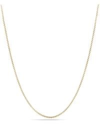 David Yurman - 18k Gold Box Chain Necklace - Lyst