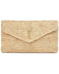Saint Laurent - Cassandre Large Envelope Pouch - Lyst