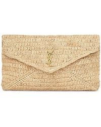 Saint Laurent - Cassandre Large Envelope Pouch - Lyst