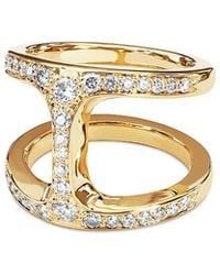 Hoorsenbuhs - 18K Phantom Diamond Double Row Statement Ring - Lyst