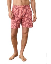 Marine Layer - Printed Lined 6 Swim Shorts - Lyst