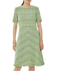 Misook Wrinkle Resistant Knit A - Line Dress - Green