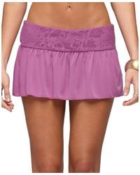 Edikted - Vessa Lacey Mini Skort - Lyst