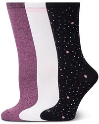 Hue - Super Soft Crew Socks, Set Of 3 - Lyst