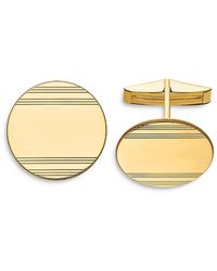Bloomingdale's Fine Collection - Circular With Line Design Cuff Links - Lyst