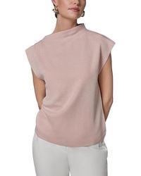 Donna Karan - Asymmetric Mock Neck Sweater - Lyst