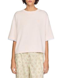 Sandro - Cotton Tee - Lyst
