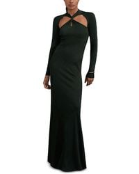 Reiss - Petites Vivienne Cutout Knitted Maxi Dress - Lyst