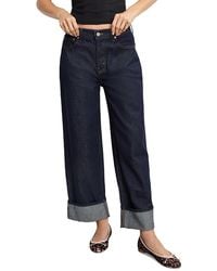 GOOD AMERICAN - Good Standard Baggy Cuffed Jeans - Lyst