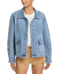 Aqua - Denim Anorak Jacket - Lyst