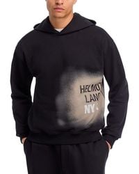 Helmut Lang - Relaxed Fit Spray Logo Hoodie - Lyst