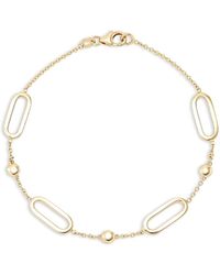 Alberto Amati - 14K Oval Link & Bead Bracelet - Lyst
