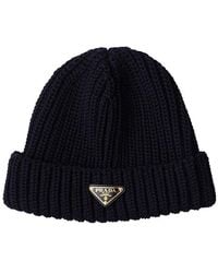 Prada - Wool Beanie - Lyst