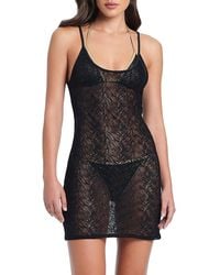 Red Carter - Crochet Mini Dress Swim Cover-Up - Lyst