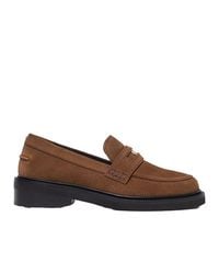 Maje - Suede Loafers - Lyst