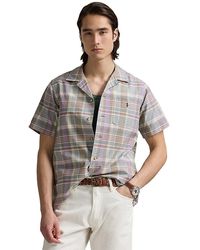Polo Ralph Lauren - Classic Fit Plaid Oxford Camp Shirt - Lyst