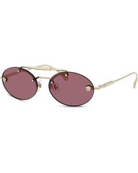 Versace - Oval Sunglasses, 56Mm - Lyst