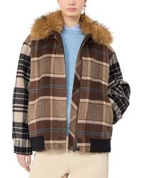 Weekend by Maxmara - Wkddivina Faux Fur Collar Bomber Jacket - Lyst