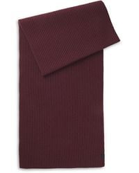 BOSS - Hero Ribbed Scarf - Lyst