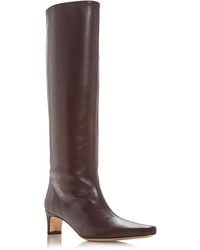 STAUD - Wally Mid Heel Knee High Boots - Lyst